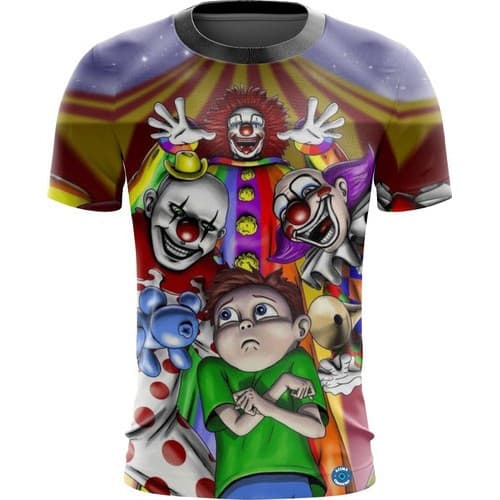 Camisa Trajes Palhaço , Fantasias , Terror , Artes , Collor7 HTPX