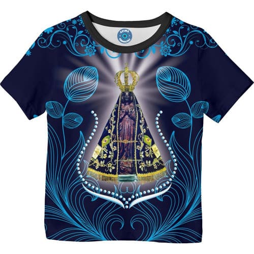Camisa Infantil Crianças Nossa Senhora Aparecida Do Norte 05 HTPX
