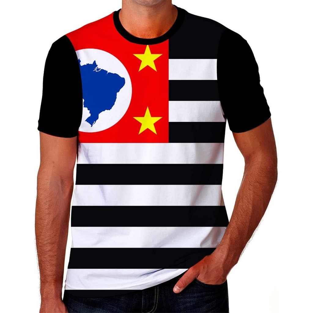 Camisa Camiseta Bandeira Sao Paulo Paulista Orgulho Sp 03