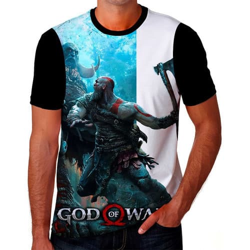 Camisa Camiseta God Of War Jogo Game Ps4 Xbox Arte Hd 06