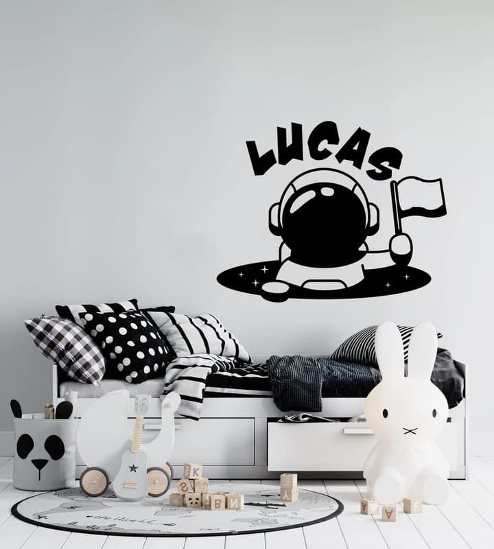 ADESIVO DECORATIVO DE PAREDE PREMIUM ASTRONAUTA INFANTIL - 741