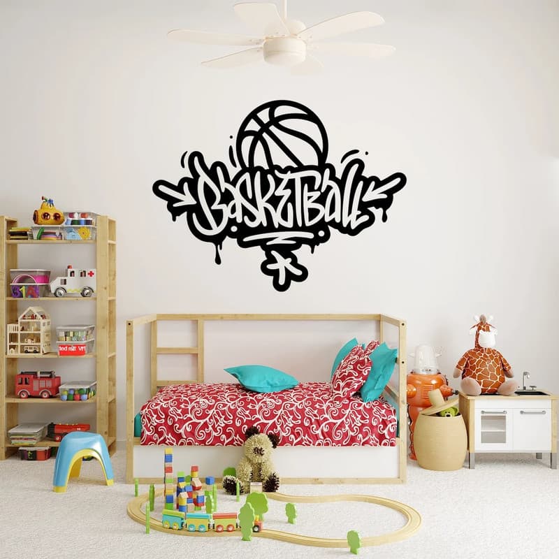 ADESIVO DECORATIVO DE PAREDE PREMIUM BASQUETE - 711