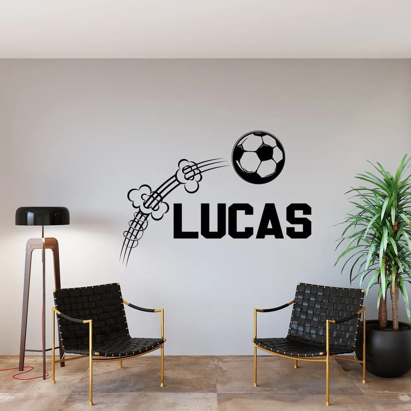ADESIVO DECORATIVO DE PAREDE PREMIUM FUTEBOL PERSONALIZADO - 1591