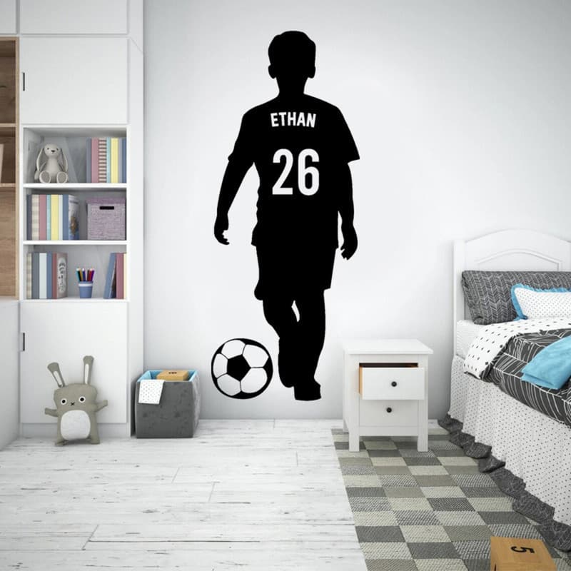 ADESIVO DECORATIVO DE PAREDE PREMIUM FUTEBOL PERSONALIZADO - 761