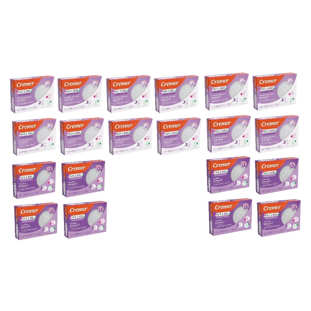 12 Cx Fraldas 08 Cx Toalhas Fraldas - Pinte Borde Cremer