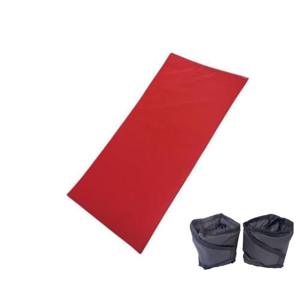 Kit PAR de Caneleira 1kg + Colchonete 90x40 cm VERMELHO