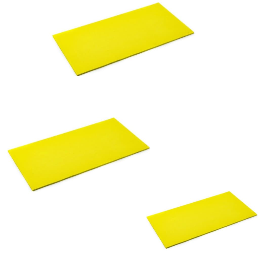Kit 3 Colchonete AMARELO Academia / Yoga / Pilates - 90x40x3cm SC