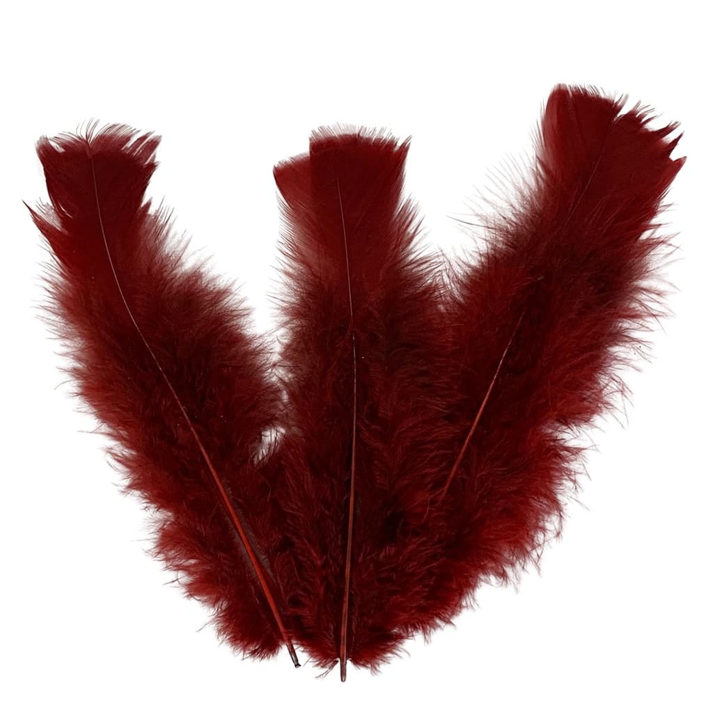 Plumas e Penas Coloridas 200 uni  Vinho