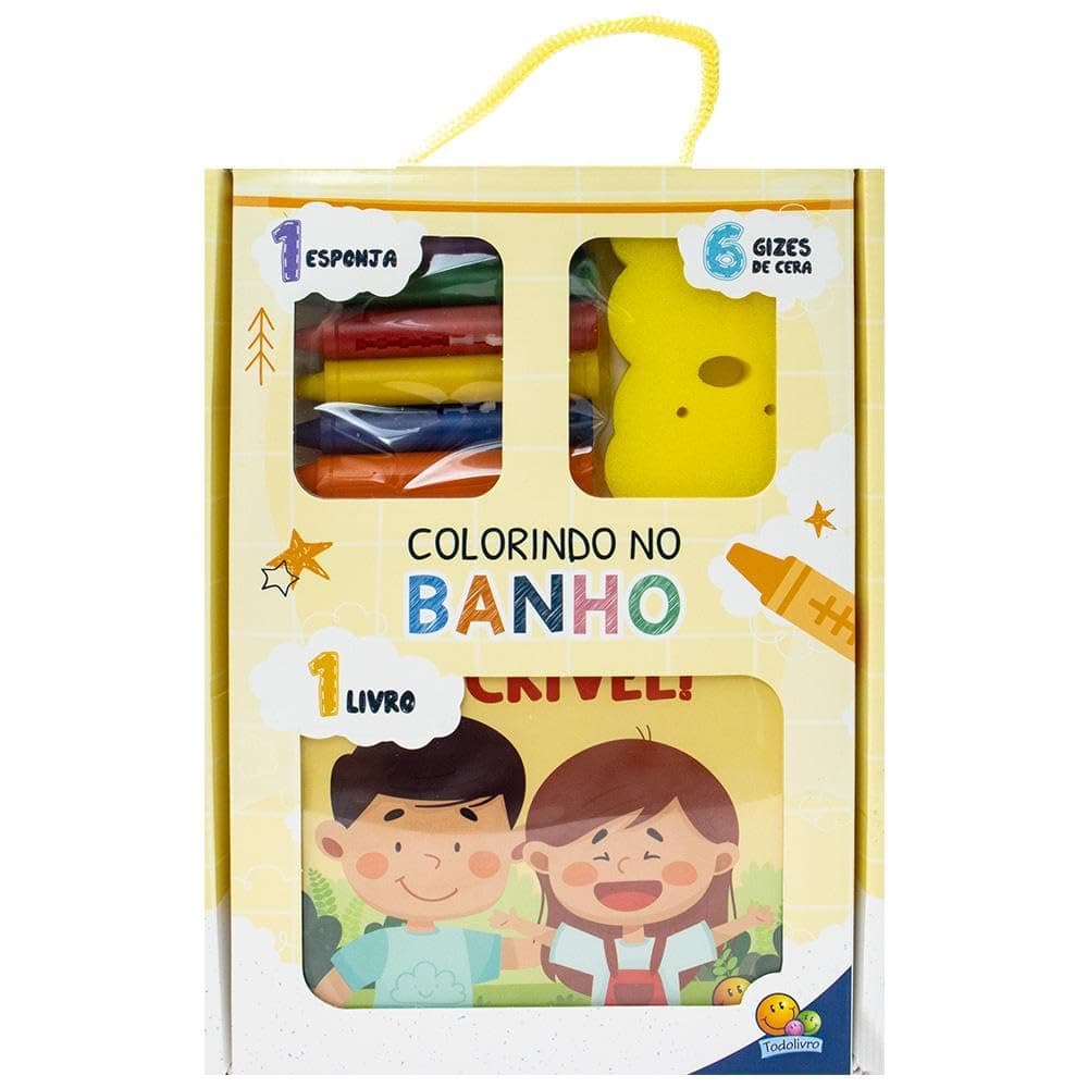 Livro Colorindo No Banho (Esp/Giz) - Um Dia Incrivel