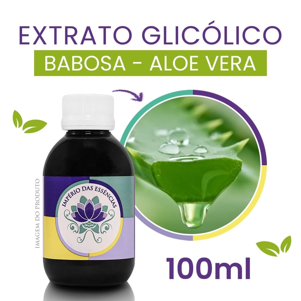 Extrato Glicólico de Babosa - Aloe Vera (100ml)