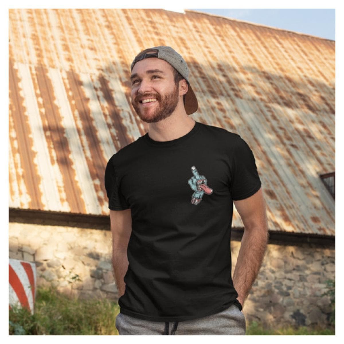 Camiseta Algodao Halloween Mao Maluca Zombie Dark Dtf 2