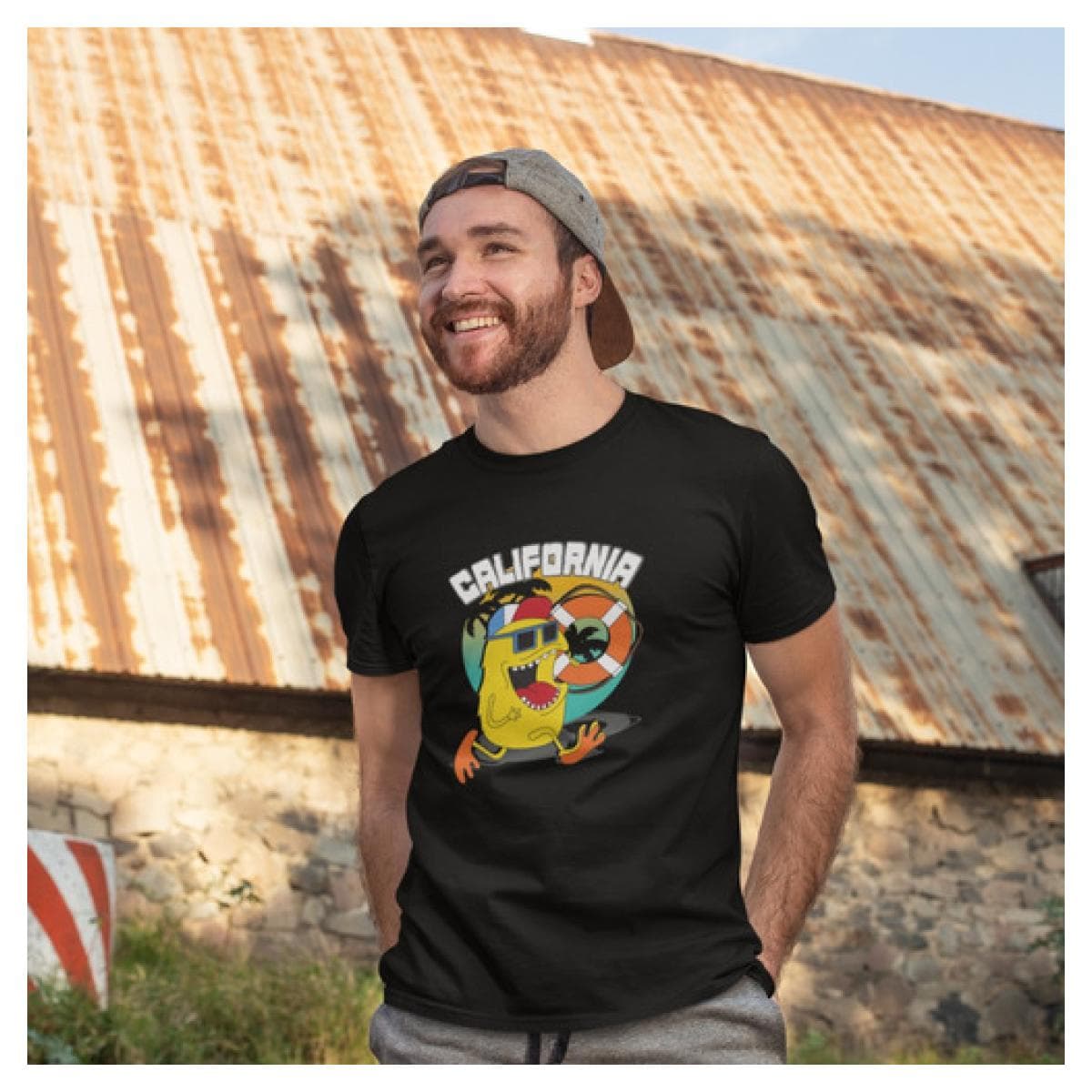 Camiseta Algodao California Praiou Calor Dark Dtf
