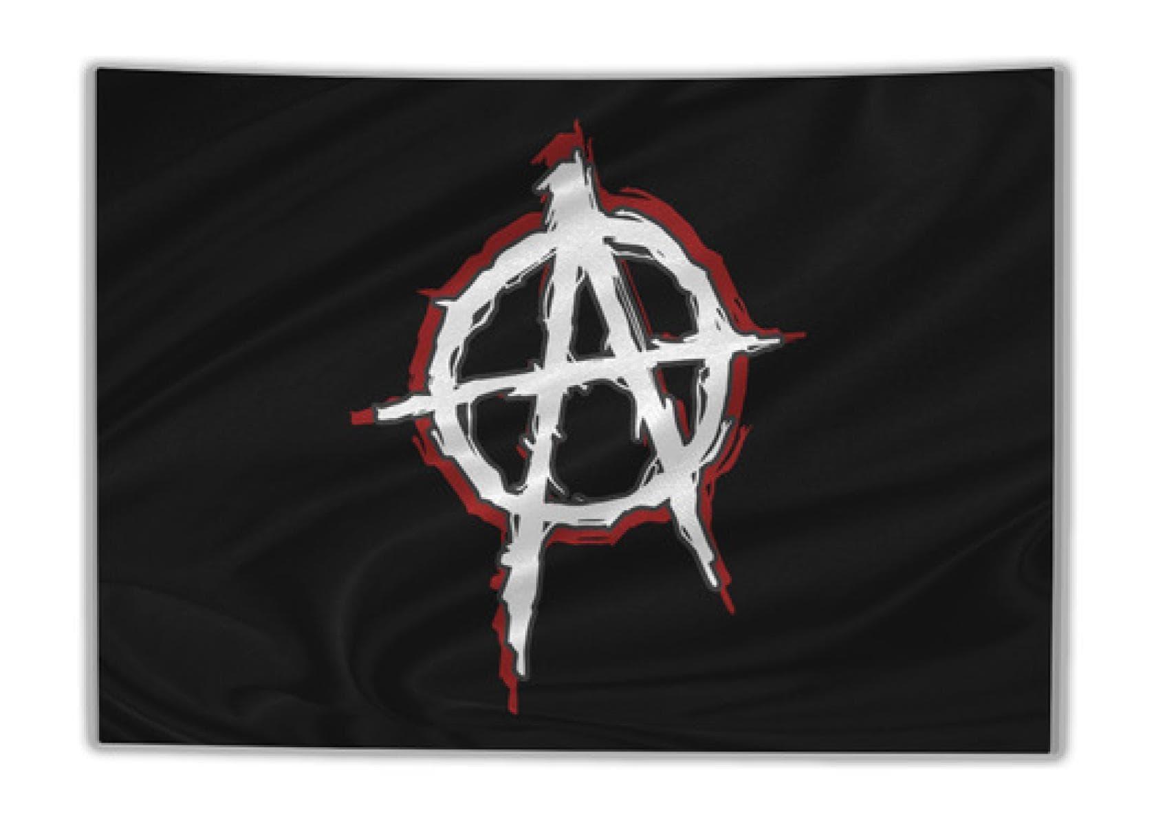 Bandeira Tapeçaria Anarquismo Símbolo Decoração Quarto