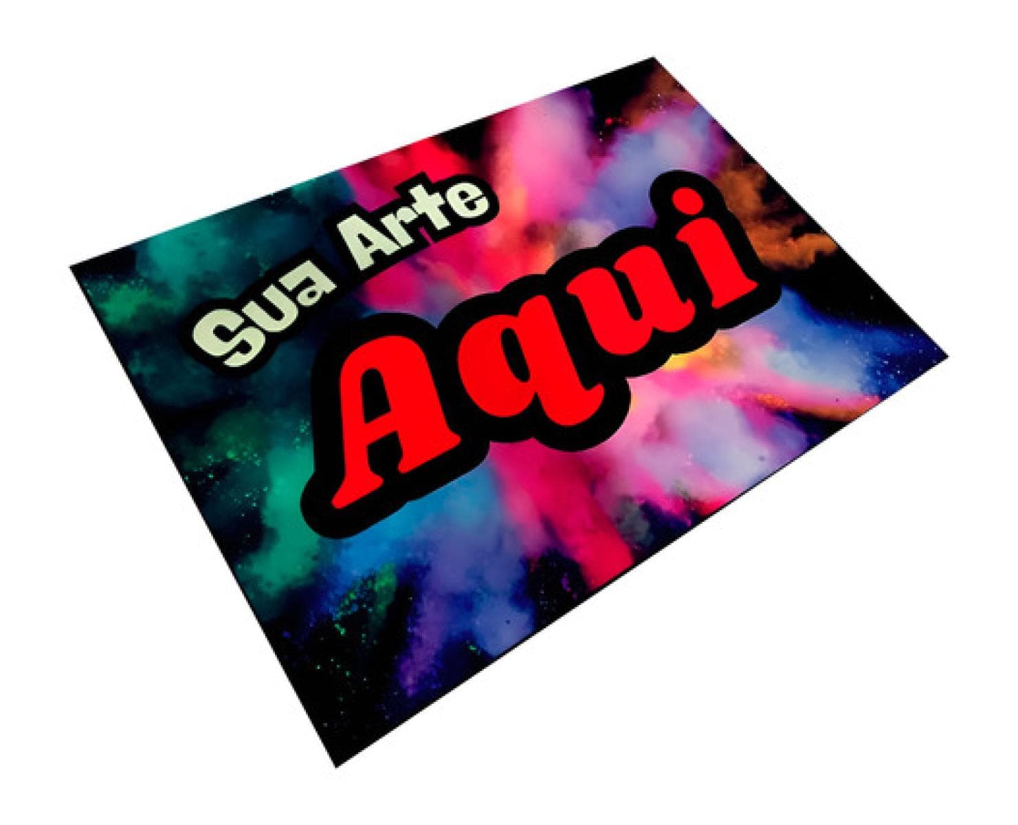 Tapete Personalizado Sua Imagem Logomarca 60x40cm Porta Novo