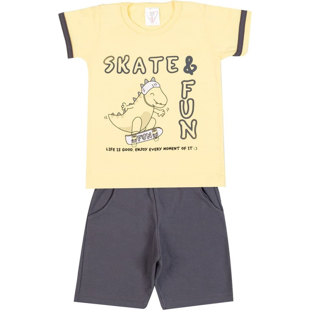 Conjunto Menino Verão Dinossauro
