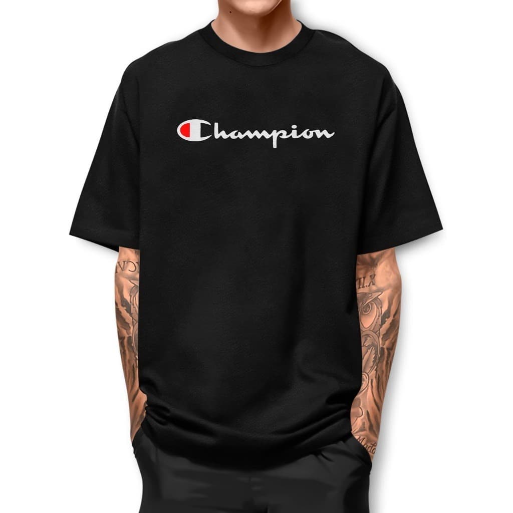 Camiseta Logo Marca Escrita Camisa Estampada Street 100% Algodão