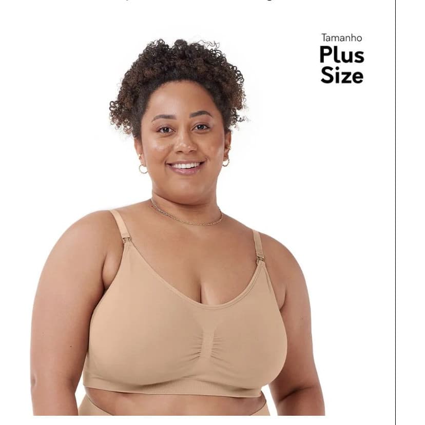 Sutiã Plus Size Para Gestantes Amamentação sem Costura