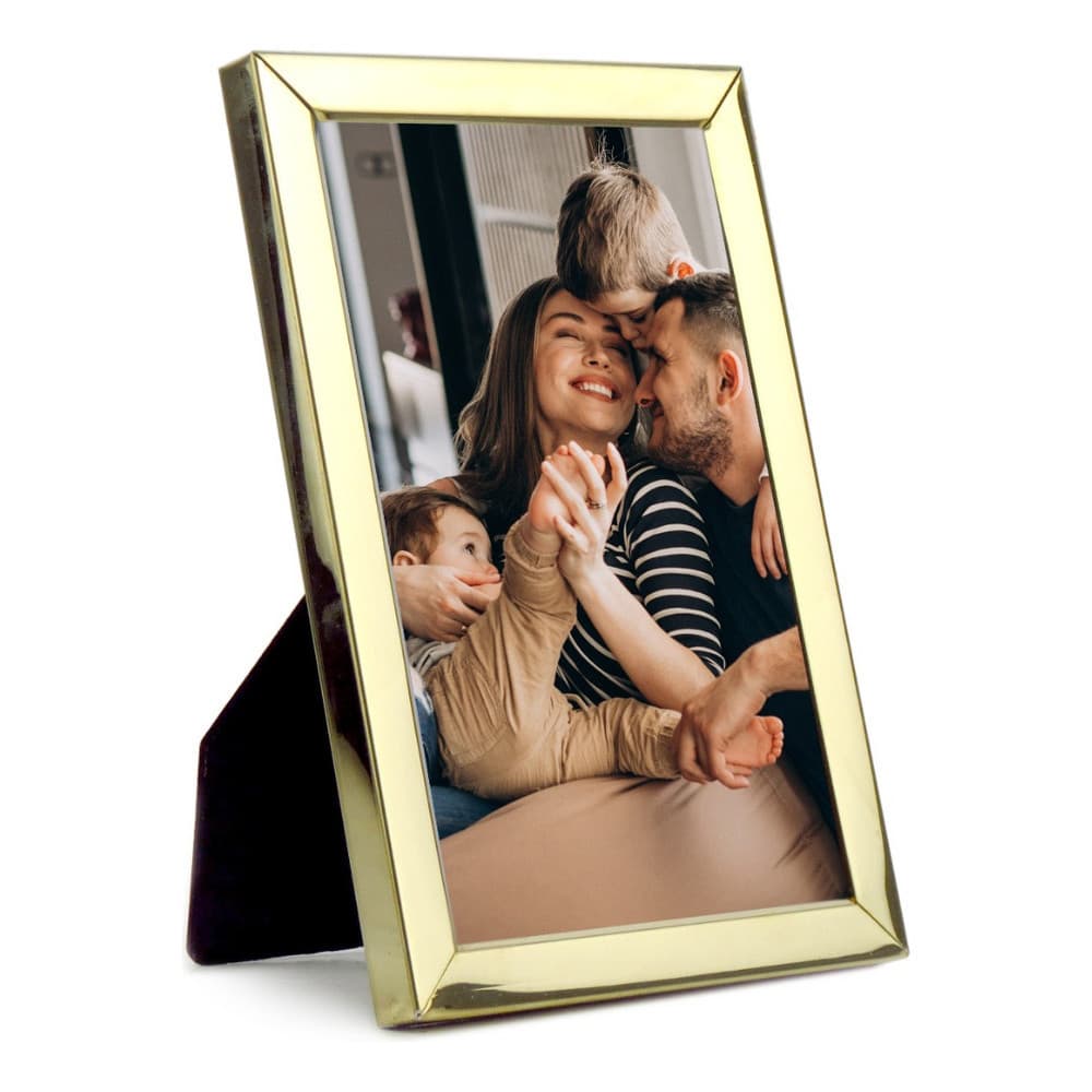 Porta Retrato Foto 10x15 Dourado Metal