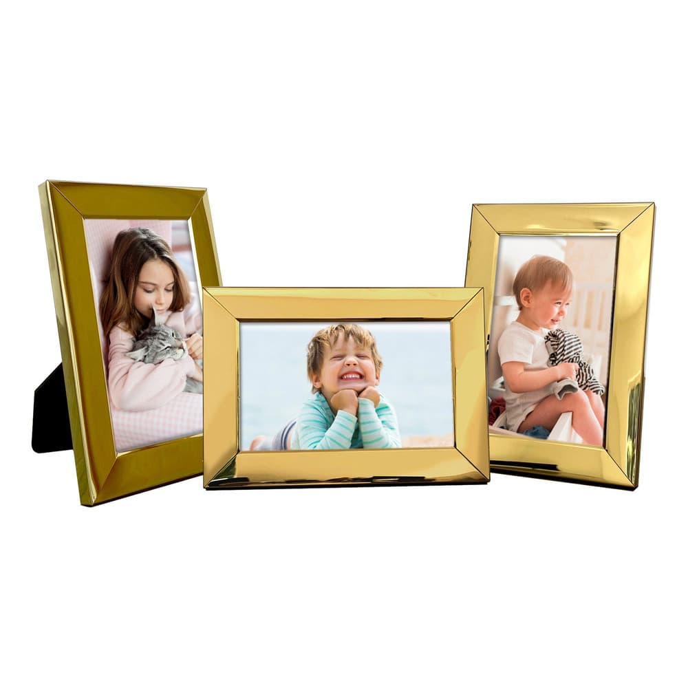 Kit 20 Porta Retratos Foto 10x15 Dourado
