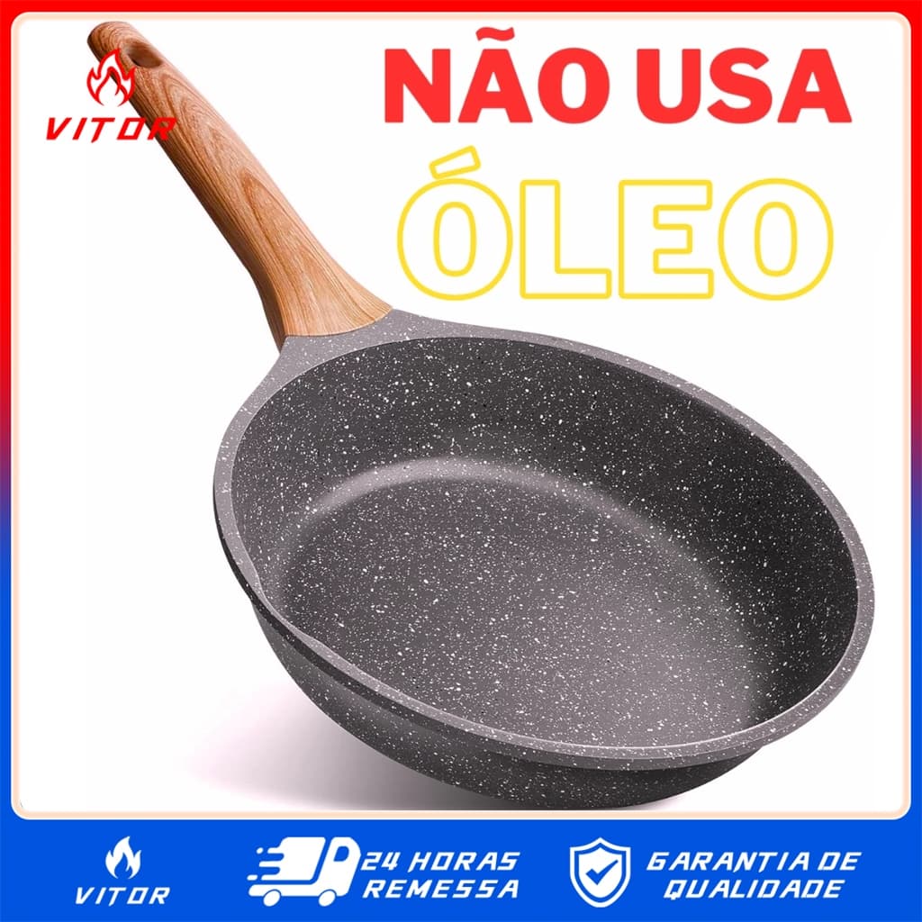 Panela Frigideira 24cm Antiaderente De Cerâmica VITOR