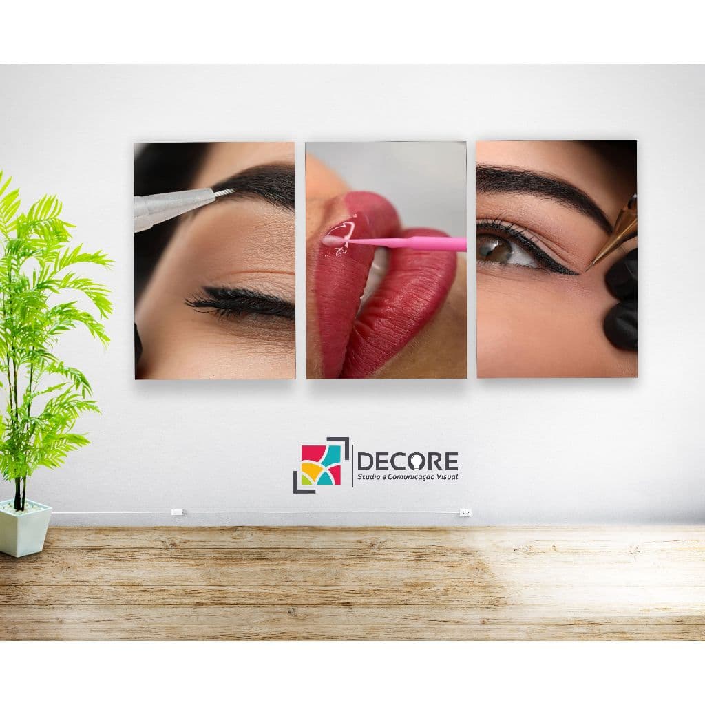 quadro decorativo estética e cosmética beleza e saúde decoração clinica e studio de beleza