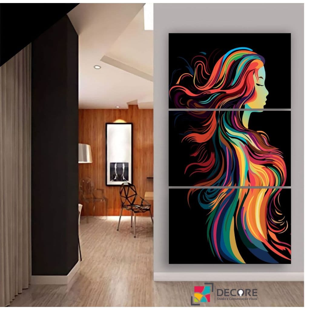 quadro decorativo lindo e fashion decoração salão de beleza