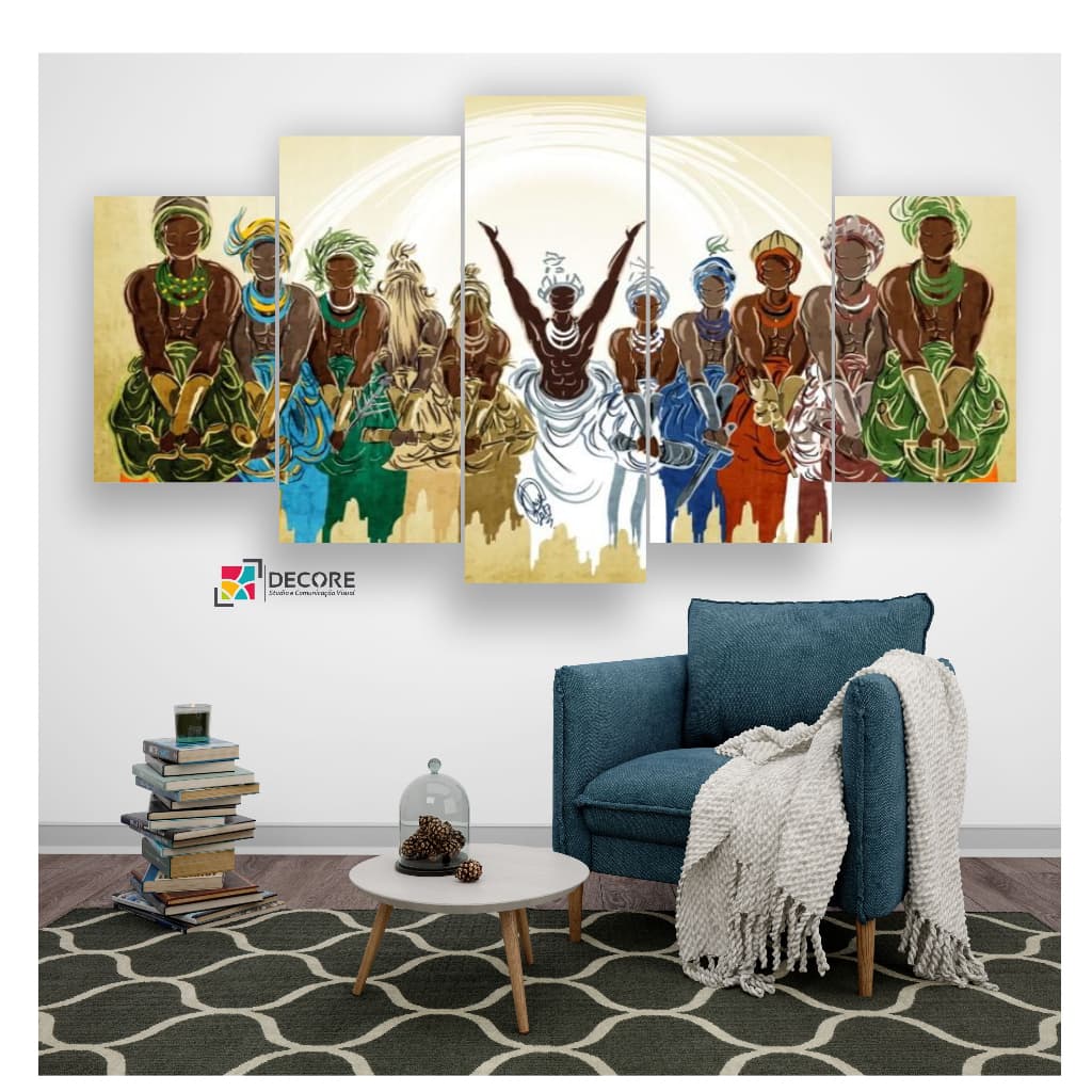quadro decorativo moderno orixás decoração quarto sala hall