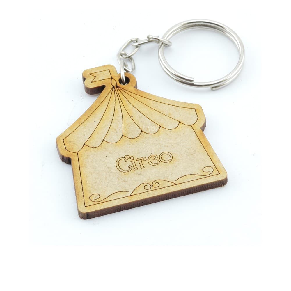 Chaveiros Personalizado Lembrancinha Mdf Infantil - Tenda do Circo