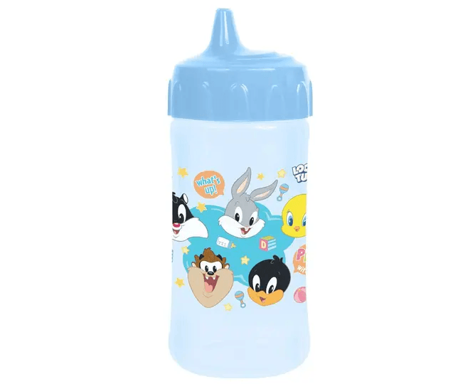 Copo de Treinamento Looney Tunes Azul Baby Go 240ml