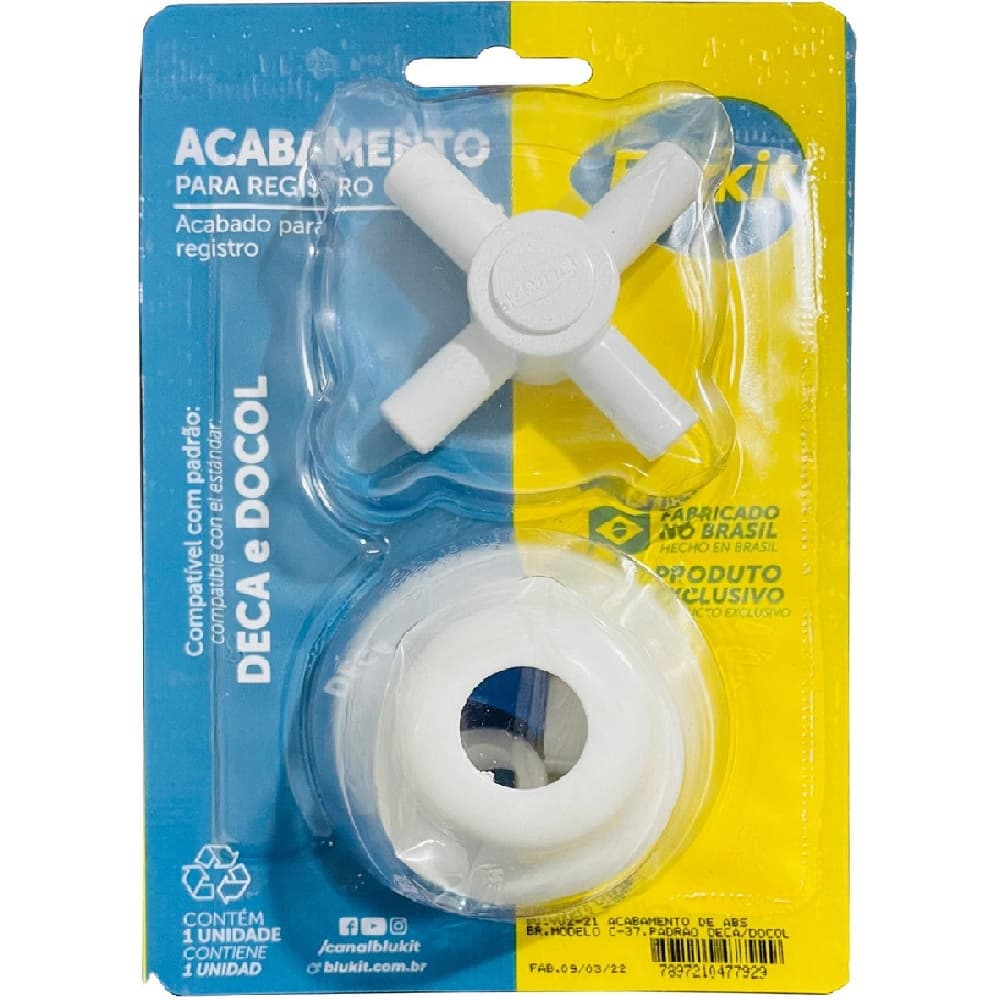 Acabamento De Registro C-37 Abs Branco P/ Deca docol outros