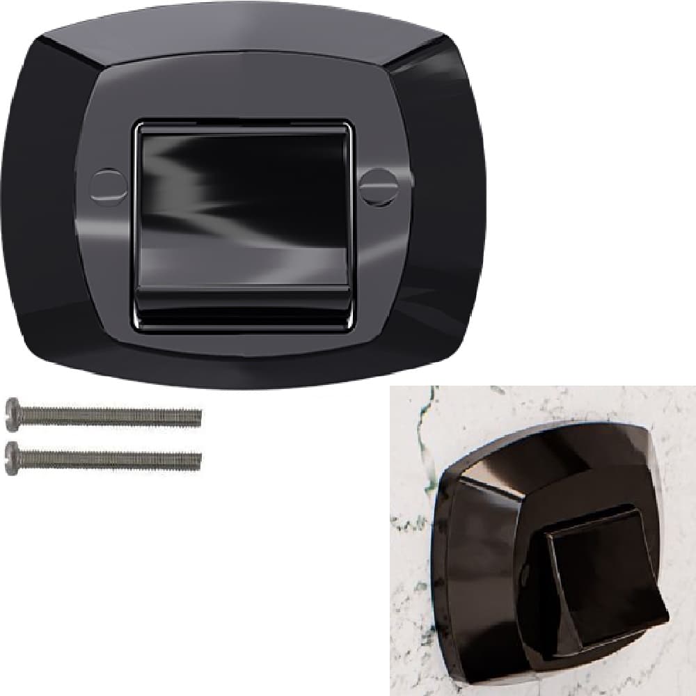 Acabamento Válvula Descarga Docol 1.1/2 E 1.1/4 Preto BLACK