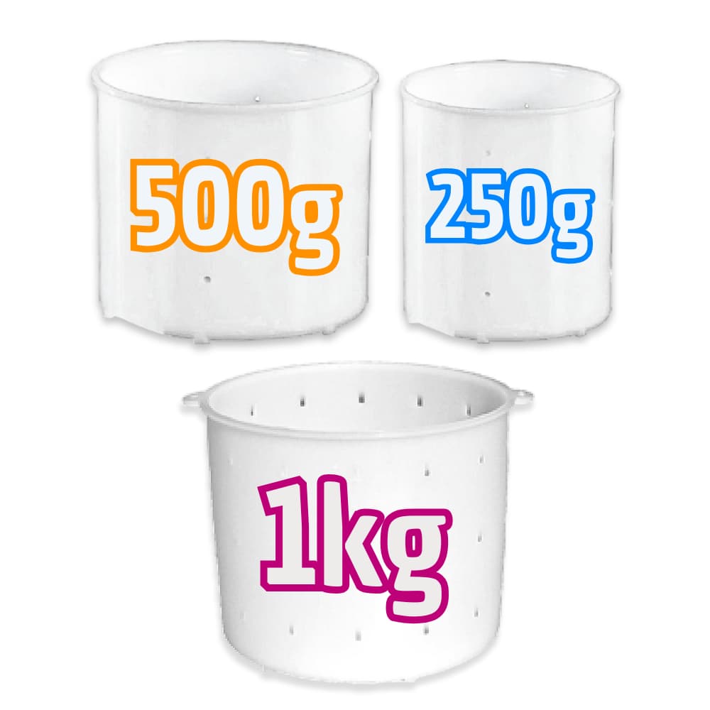 FORMAS DE QUEIJO OPÇÕES FR TAMANHO 1KG, 500G E 250G