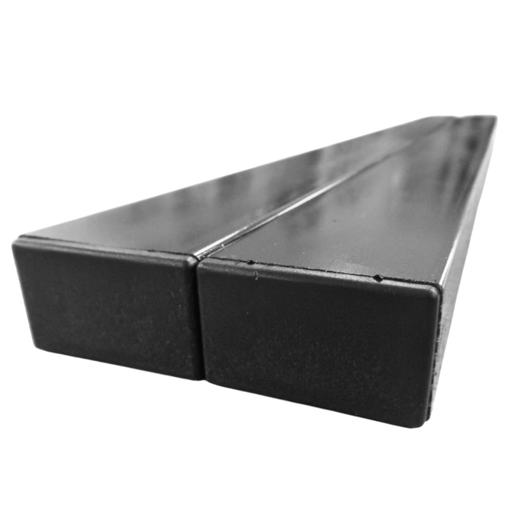 KIT 2 DE SUPORTE DE 70CM METALON PRETO DE CHUMBAR