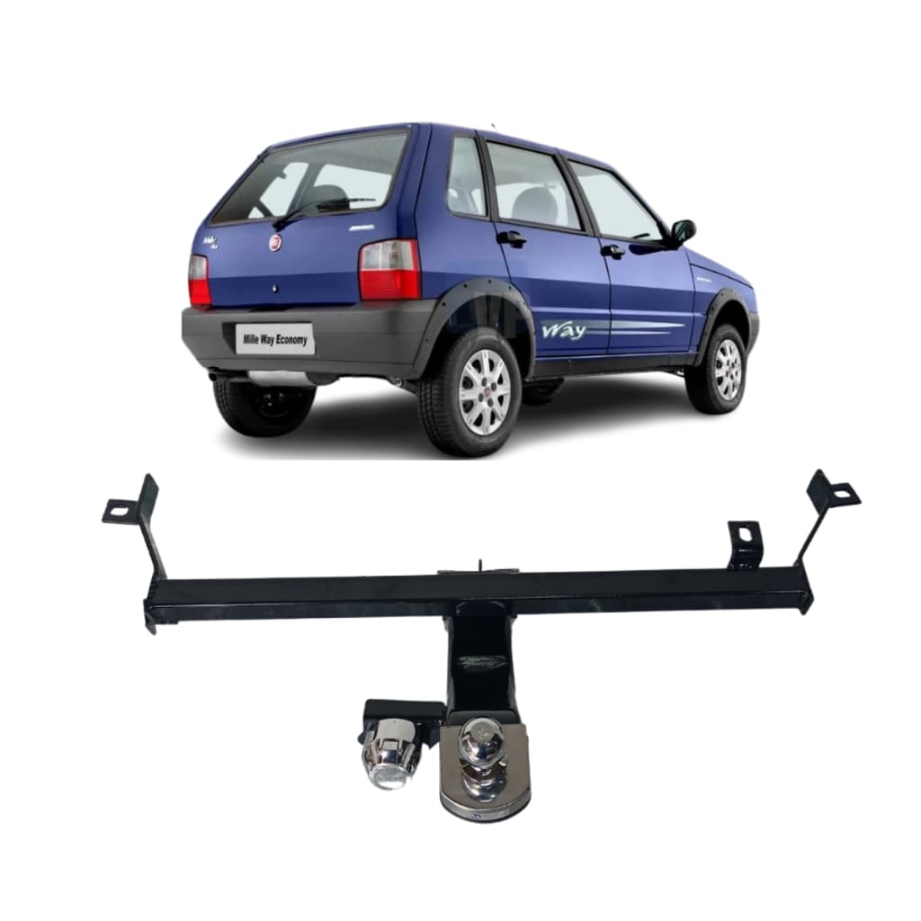 Engate Reboque Homologado Fiat Uno 1984 Até 2003 Original Acabamento Premium