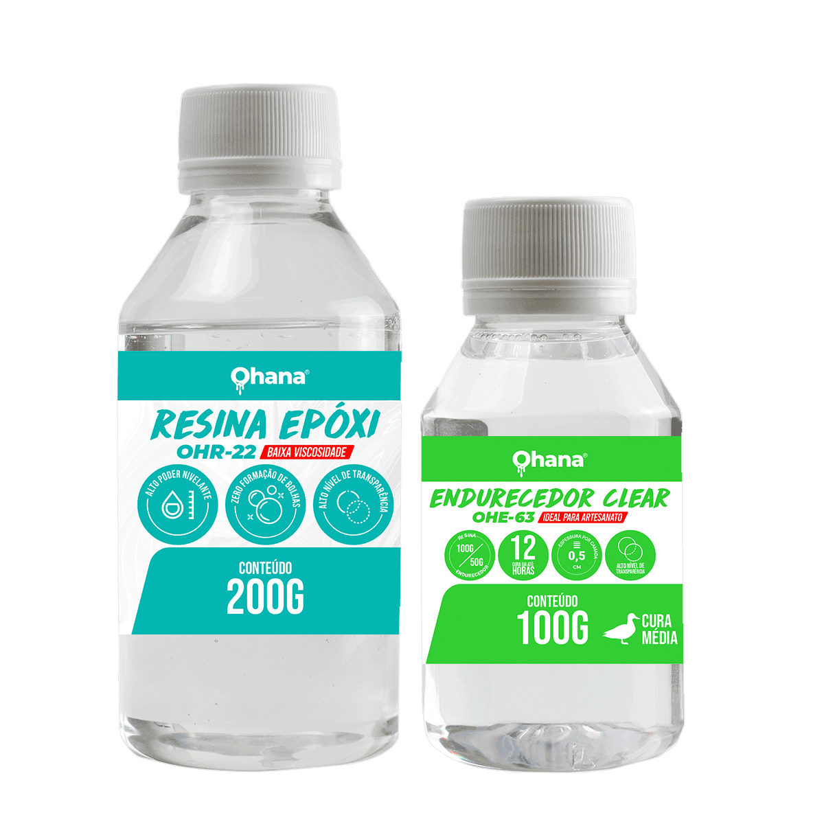 Resina Epóxi Baixa Viscosidade Ohana 300g