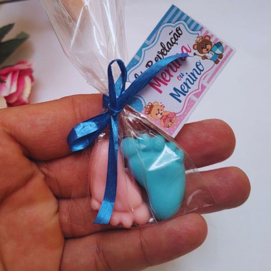 140 Sabonetes Perfumados com Tag’s para Chá de Fralda Safari 70 pares