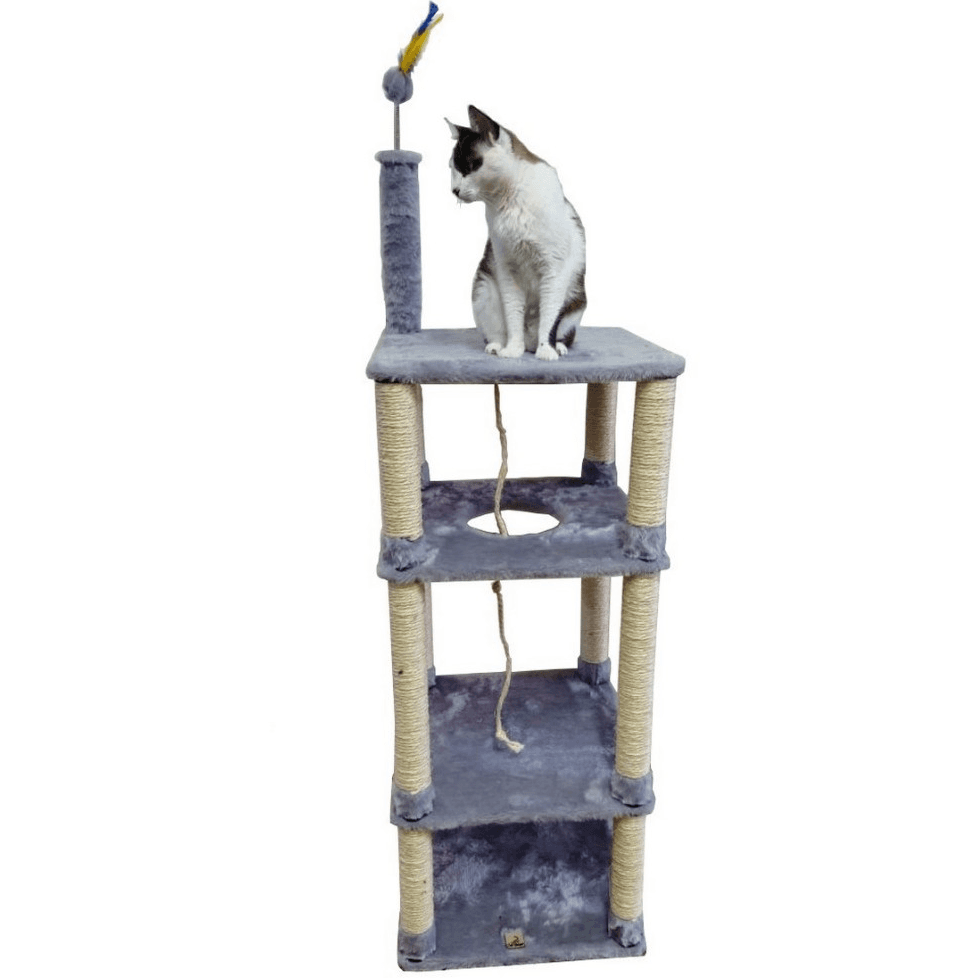 Arranhador Para Gatos  prateleira 4 Andares E Brinquedo