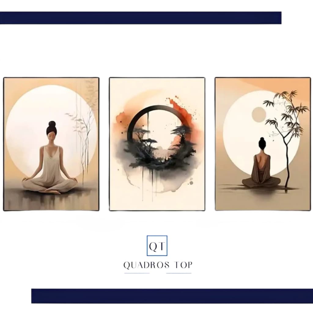 Quadros Decorativos Modernos de Yoga Relaxamento Decoração Para Salas de Espera Quarto Escritório