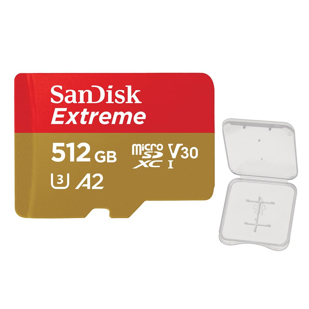 Cartão Memória Micro Sd Sandisk 512gb  Extreme 190Mbs +Case