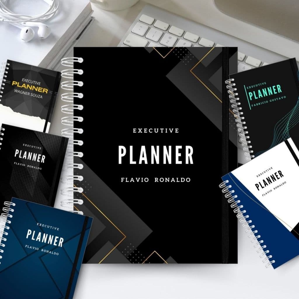 Agenda Planner 2026 Personalizada Masculina Anual - com Controle Financeiro Mensal Semanal Anual
