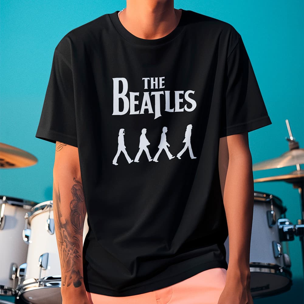 Camisa Banda Beatles Rock Masculina Várias Estampas 100% Algodão Estampada