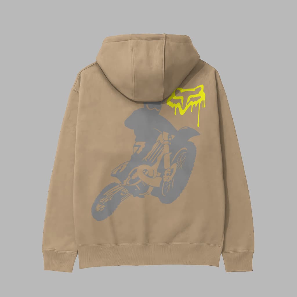 Moletom Estampa de Moto Amarela Casual Confórtavel Cores