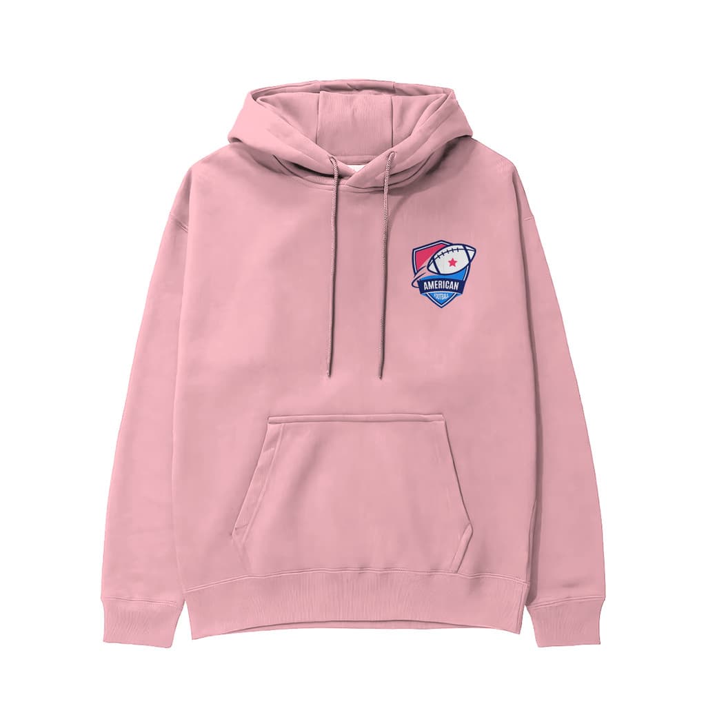 Blusa de Moletom Estampada Masculina Canguru Quente e Macia Pro Frio American Football
