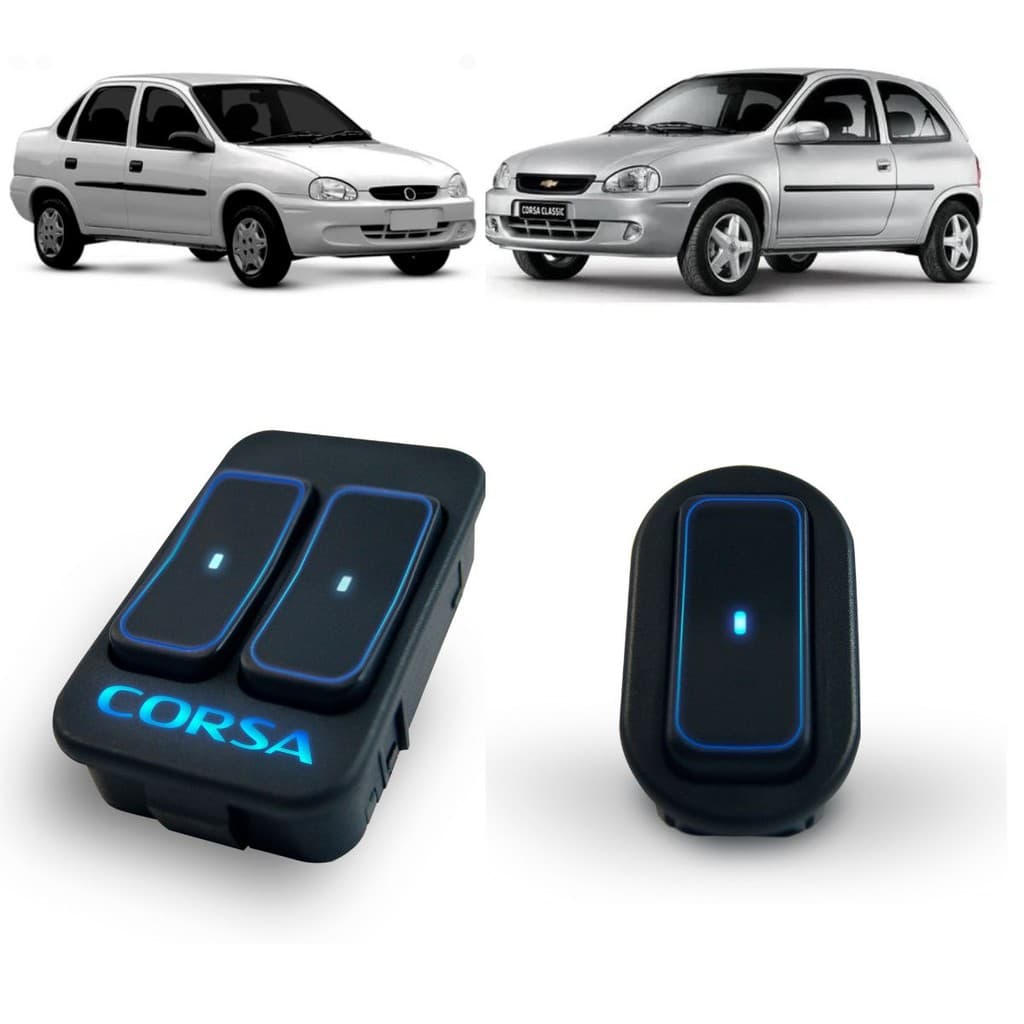 Par De Interruptor Ultra Led Gm Corsa - Personalizado Azul
