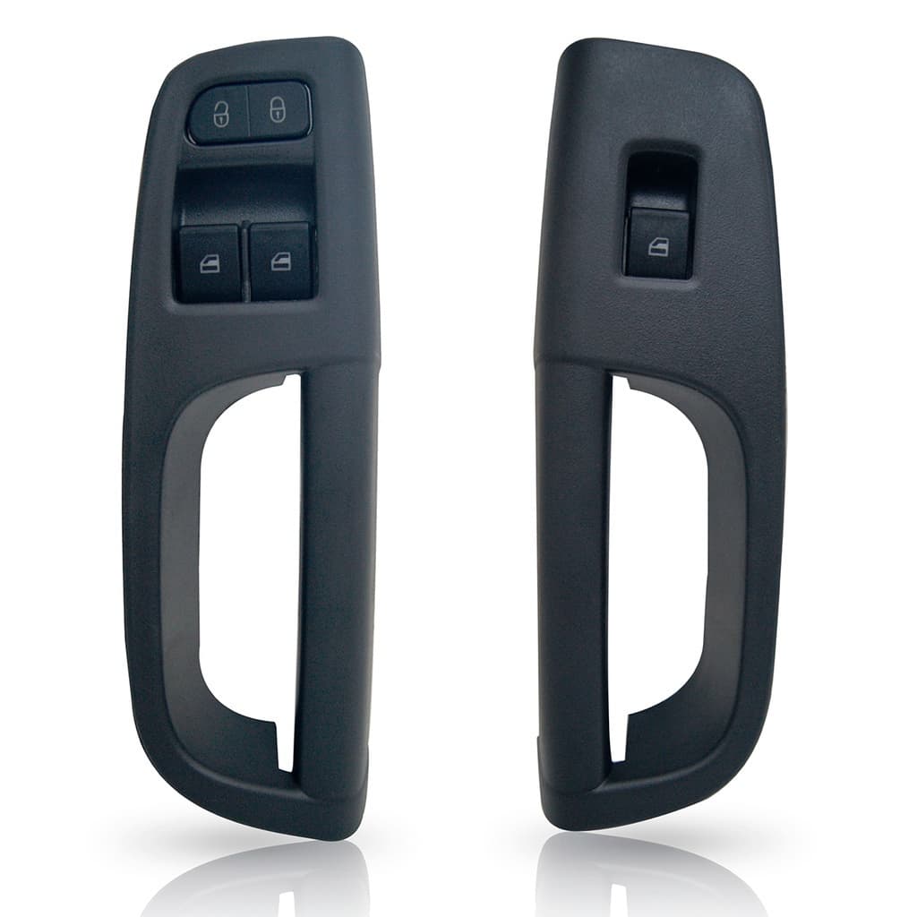 Braço Puxador Moldura + Botão Portas Gol Voyage Saveiro G5 G6 e G7