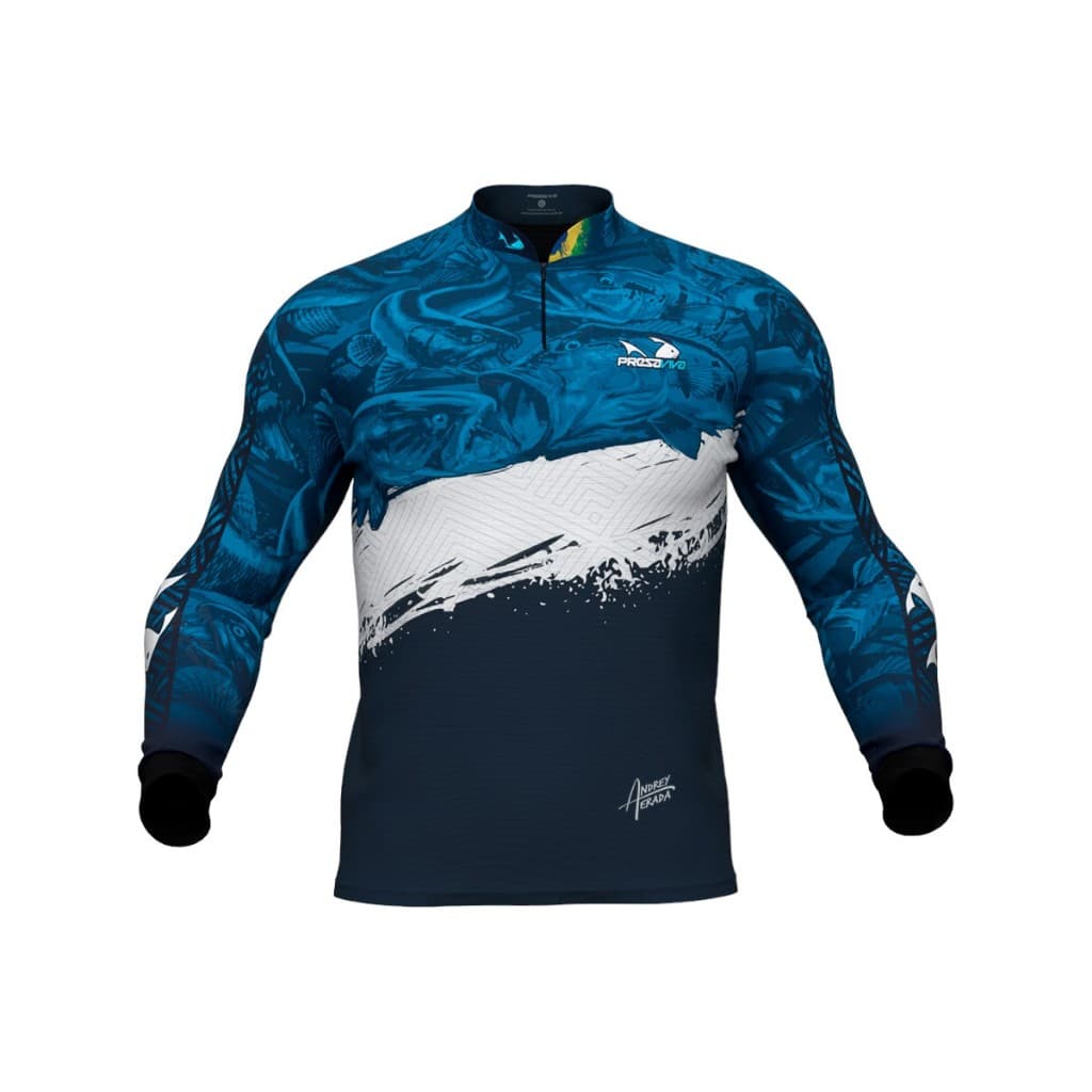 Camiseta Pesca Camisa Proteção solar Uv Presa Viva Andrey Terada 02
