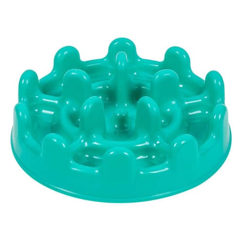 Comedouro Pet Games Lento Mini Pet Fit para Cães e Gatos Verde Água