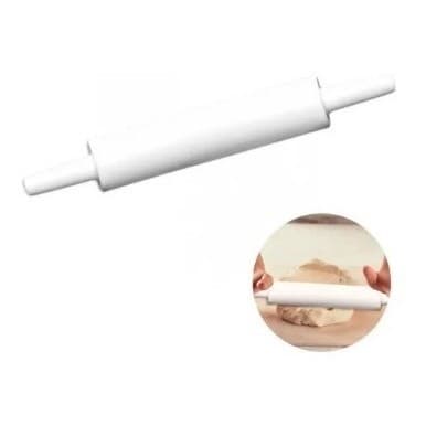 Rolo De Massa Doméstico 39 cm De Plástico Branco Rolo Para Massa Super Prático Na Cozinha Confeiteiro