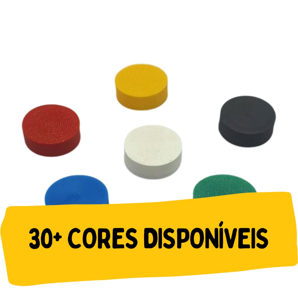Kit de Botões 15 mm para Jogo de Tabuleiro - Cilindros para Board Game