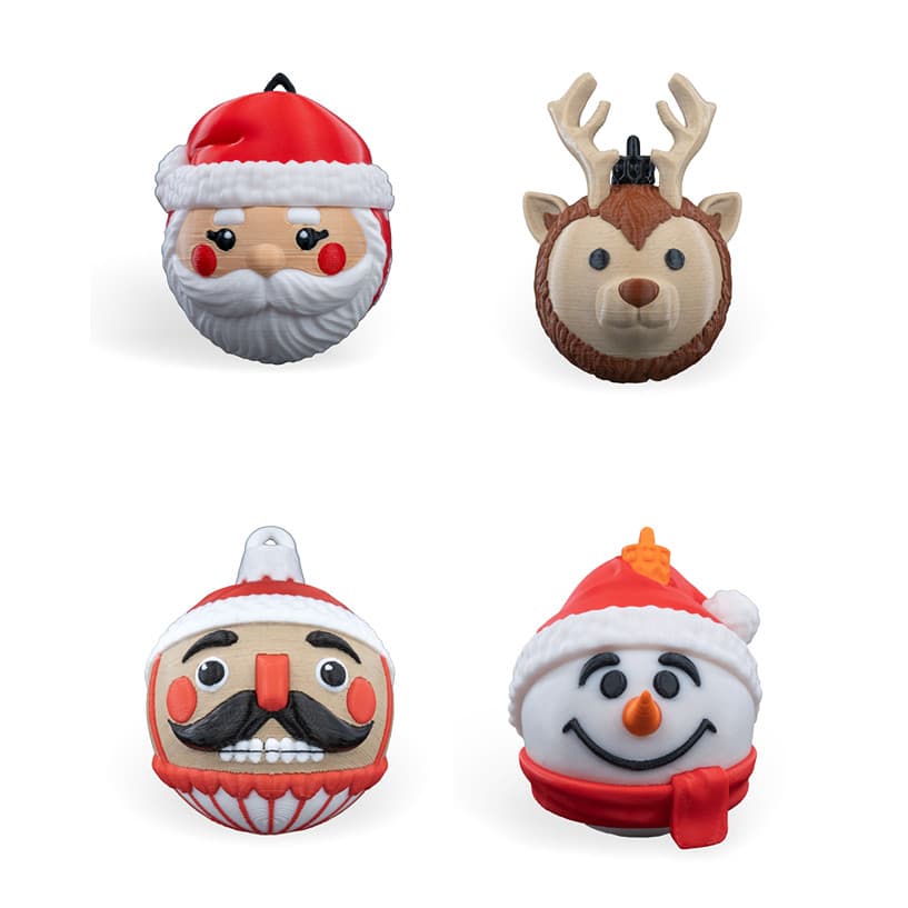 Bola de Árvore de Natal - Decoração Natalina - Vários Modelos - 1 Unidade